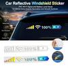 5Pcs PVC Car Reflective Sticker Reflective Finish Waterproof Windshield Decal Wi-Fi Signal Pattern Car Decoration Sticker