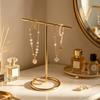 Metal T-Shaped Jewelry Display Stand Multi-use Earrings Necklace Pendant Storage Holder Desktop Jewelry Showcase Organizer