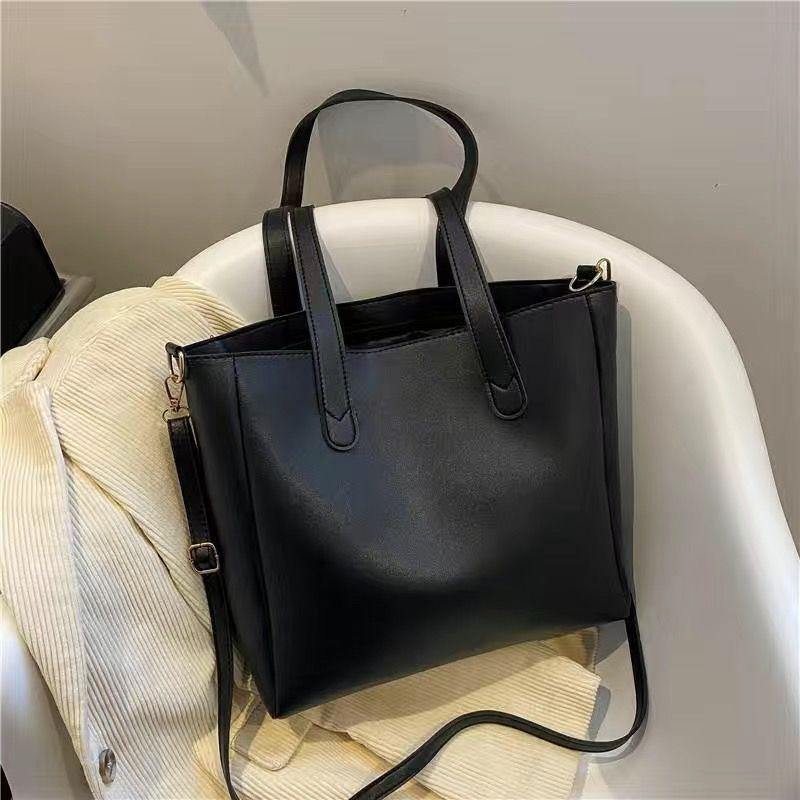 Damenhandtasche Schlichte Studenten-Pendeltasche Großvolumige Umhängetasche Vielseitige Einzel-Schulter-Tragetasche