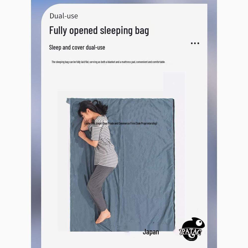 Japan Portable Lightweight Sleeping Bag for Hiking and Camping - Compact, White Duck Down, Adult Size