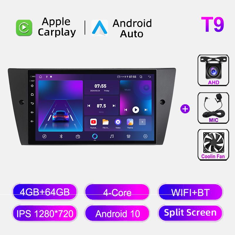 Wireless CarPlay For BMW 3 Series E90 E91 E92 E93 2006-2012 Multimedia Video Player WIFI Navi GPS Android Auto Stereo Autoradio