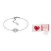 Emporio Armani Ferris Wheel Fashion Round Ring Eagle Logo Silver Bracelet Women bracelet EG3586040