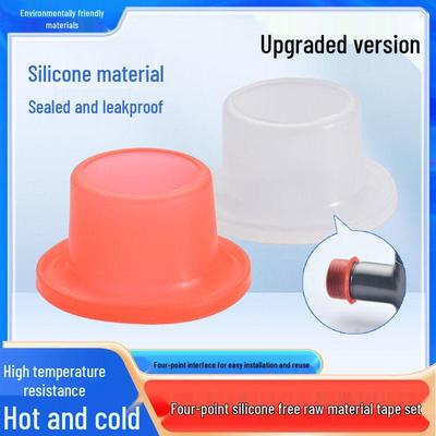 Silikonkranstätning: Rå packning och hylsa utan tejp
