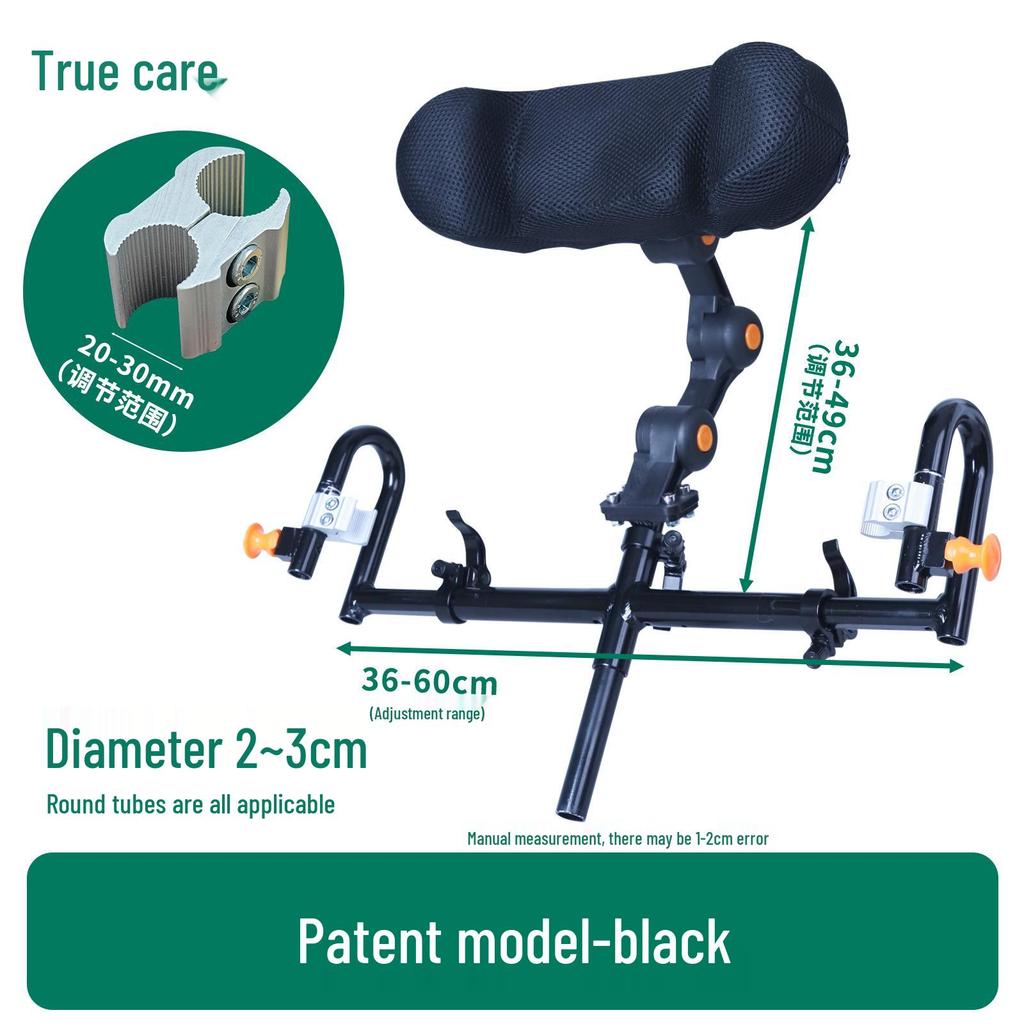 Adjustable High-Back Head Pillow with Aluminum Bracket for Electric Wheelchairs
