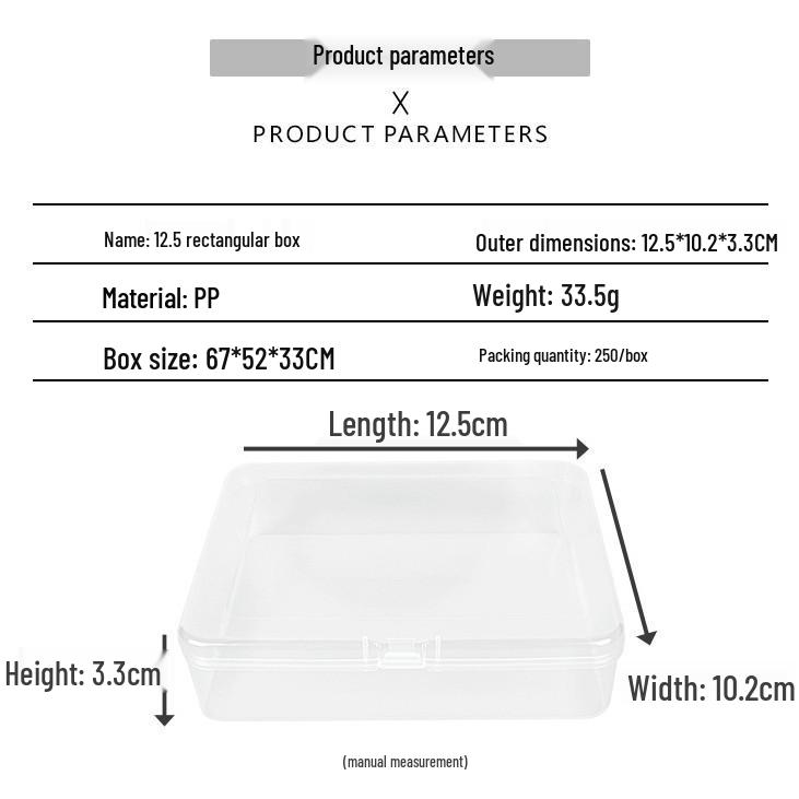 Cutie de depozitare și afișare pentru feronerie din plastic transparent
