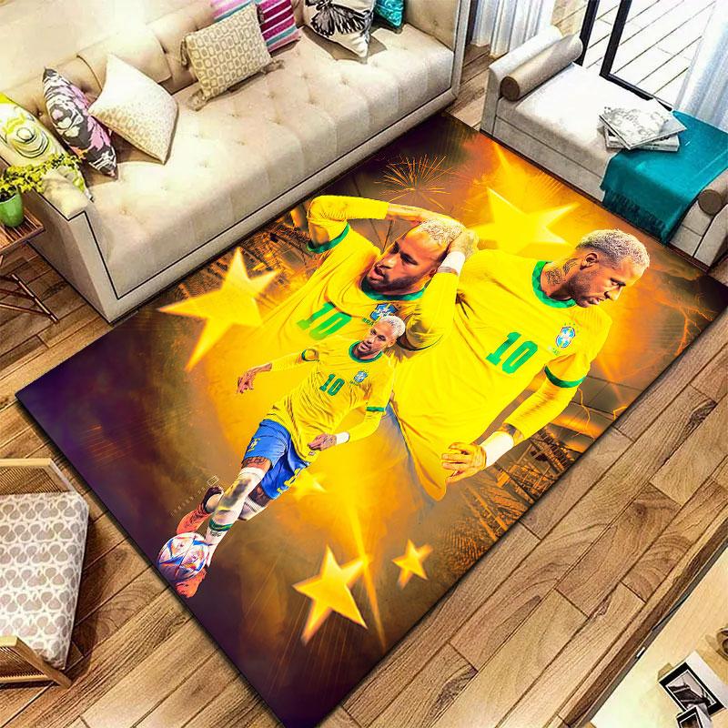 Neymar Carpet Rug for Living Room Bedroom Home Sofa Decoration,Kids play Non-slip Floor Mat