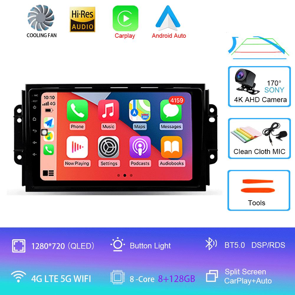 Car Radio 4G DSP Android 14 For Chery Tiggo 3 3X Tiggo 2 Multimedia Video Player Carplay GPS Navigation Stereo Autoradio DVD