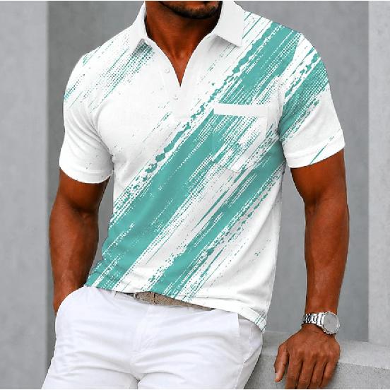 Men's Short-Sleeve Summer Casual Polo Shirt New Men's Shirt