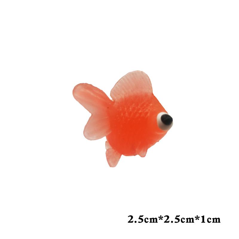 Large Soft Gel Simulation Goldfish Toy for Children - Fake Colorful Fish Model for Catching and Water Play