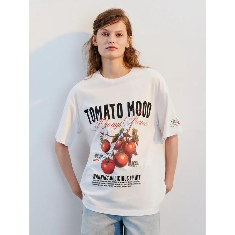 Western Style New Fashion Loose Casual Print Short Sleeve Cotton T-shirt Top Printed T-shirt Top
