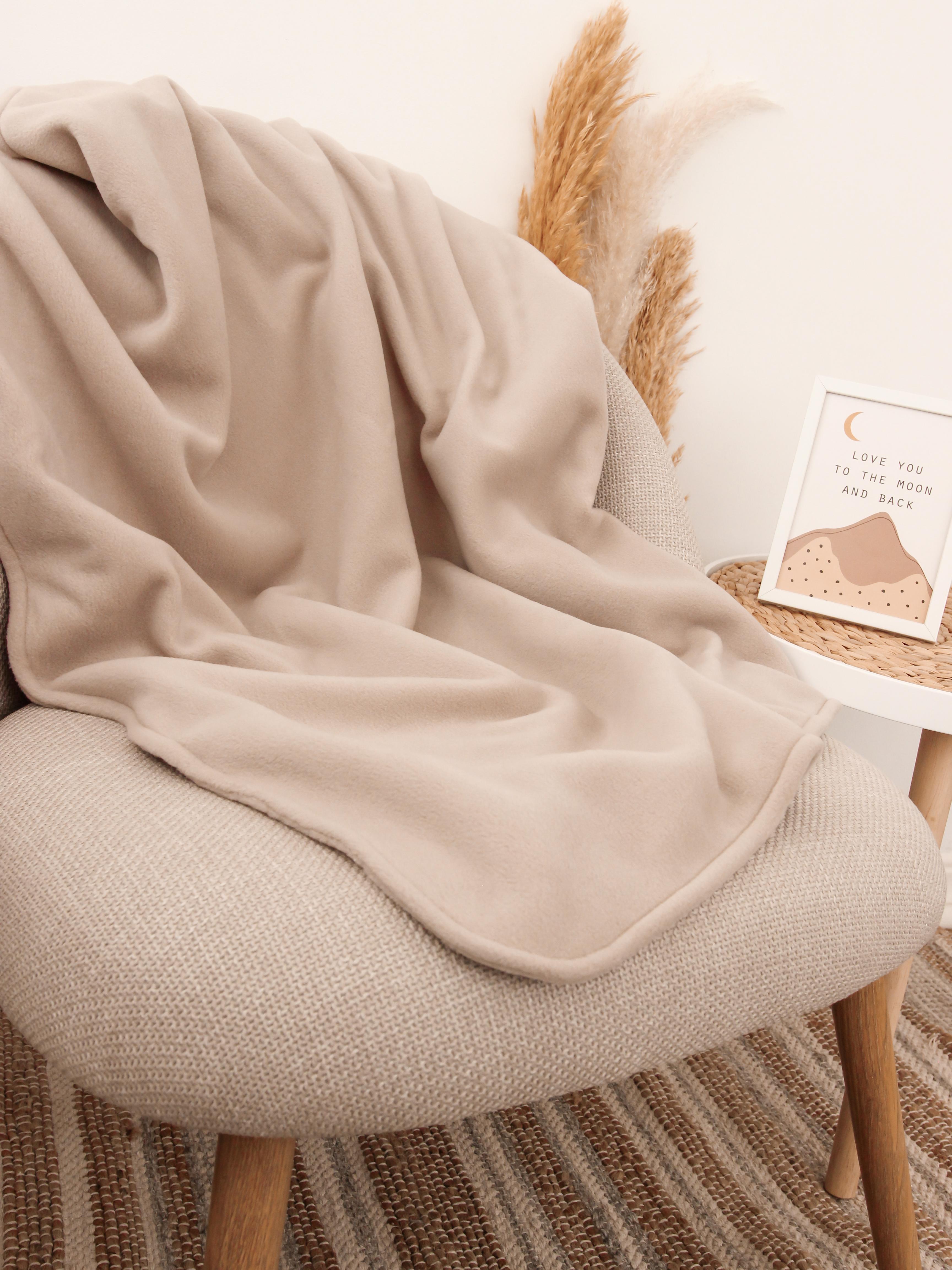 

Флісовий дитячий плед 90/100 cm бежевий