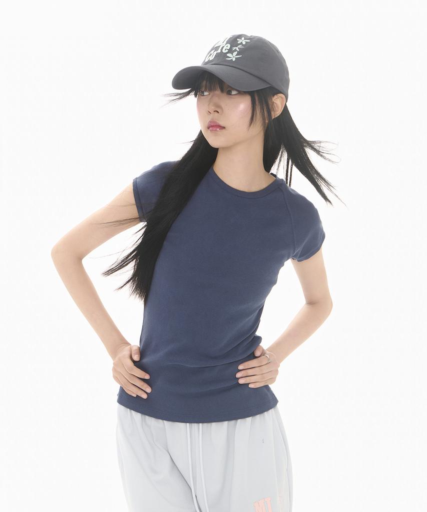Mileko Pigment Slim T Navy