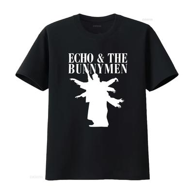 Echo The Bunnymen Silhouettes T Shirt XX Large Rock Band Stretched Graphic Unisex Comfortabl