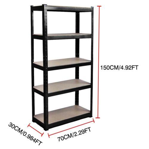 DayPlus Shelf 5 Tier Garage Shelving Heavy Duty Adjustable Storage Shelving Unit,386lbs Load Capacity Per Tier,150-200CM Height