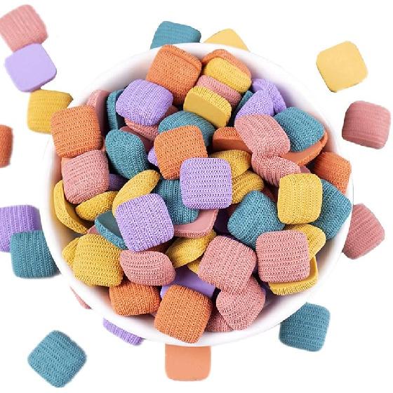 

100 Pieces Small Heart Star Flower Bowtie Round Shaped Plastic Charms Beads Flatback Cabochons Embellishment for Jewelry Making Cardmaking Star