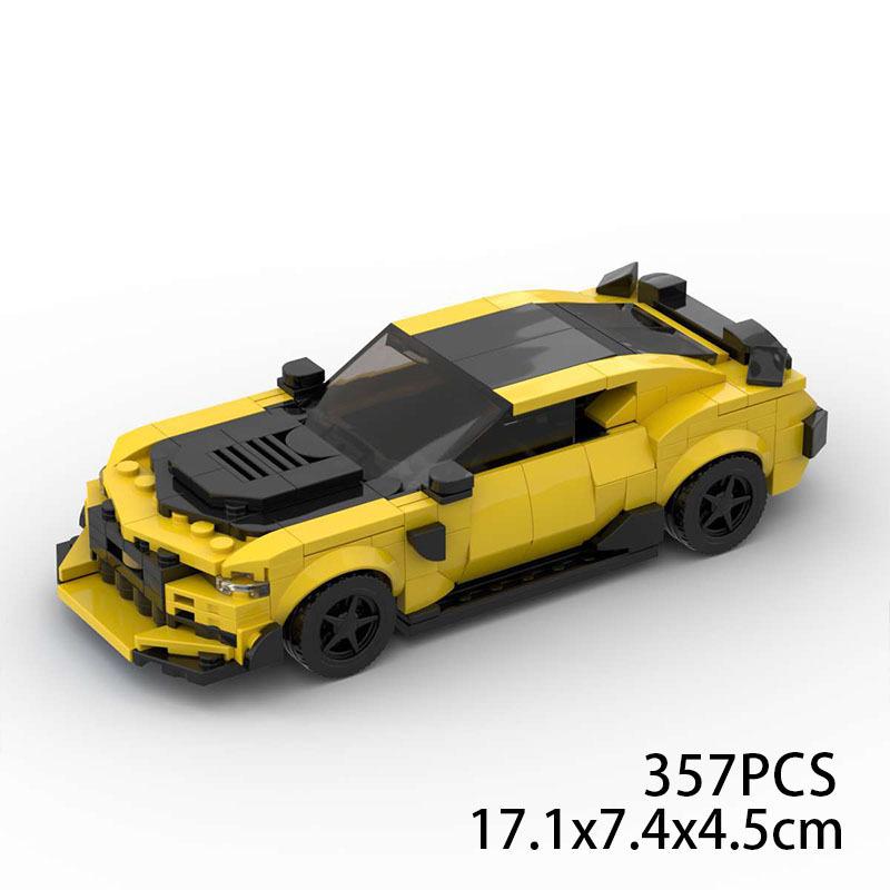 -186862 Hornet Chevrolet Camaro Building Block Compatible Car Model Ornament Creative Assembly 357pcs