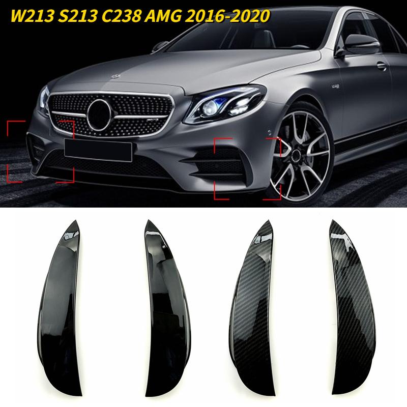 

2 шт. автомобильный передний бампер разделитель губ вентиляционные клапаны спойлер плавник для Mercedes Benz E Class W213 S213 Pre-Facelift C238 AMG