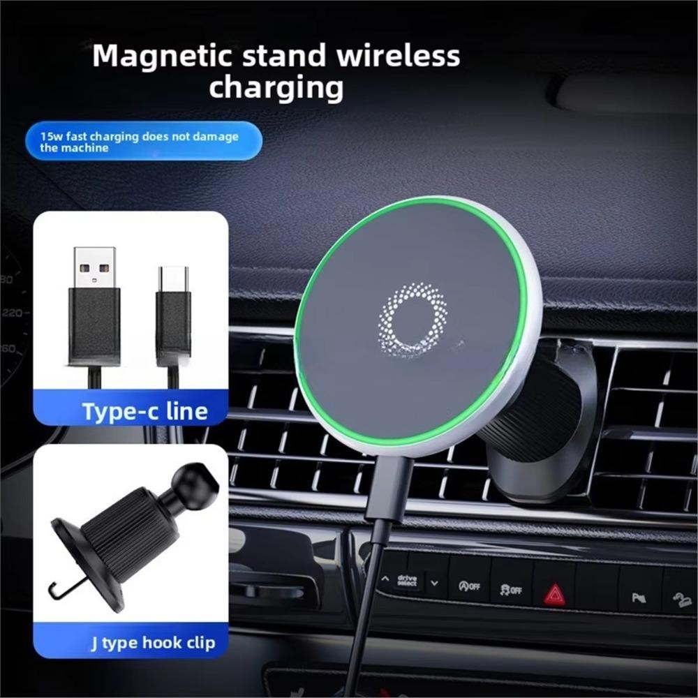 Magnetic Design Fast Wireless Charger Air Vent Mount Magnet Car Mount Car Use