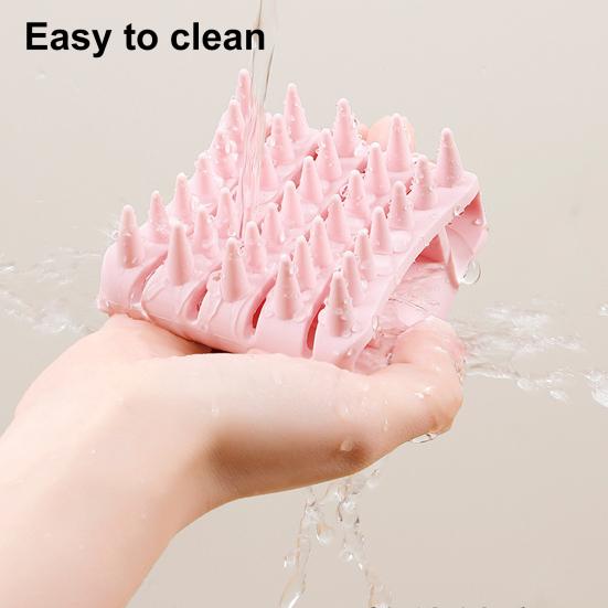 Silicone Wash Brush Relaxation Massage Promotes Hair Growth Deeply Cleans Scalp Deep Cleansing Hair Brush