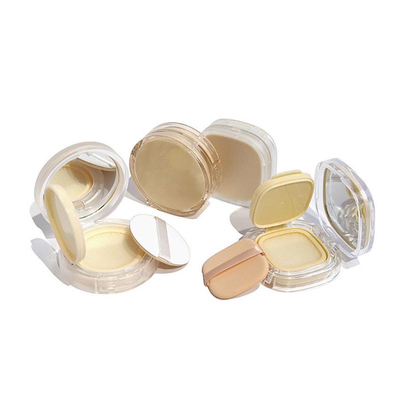 Mini Cute Empty Air Cushion DIY Box with Mirror & Sponge, Portable BB Cream Cosmetic Case