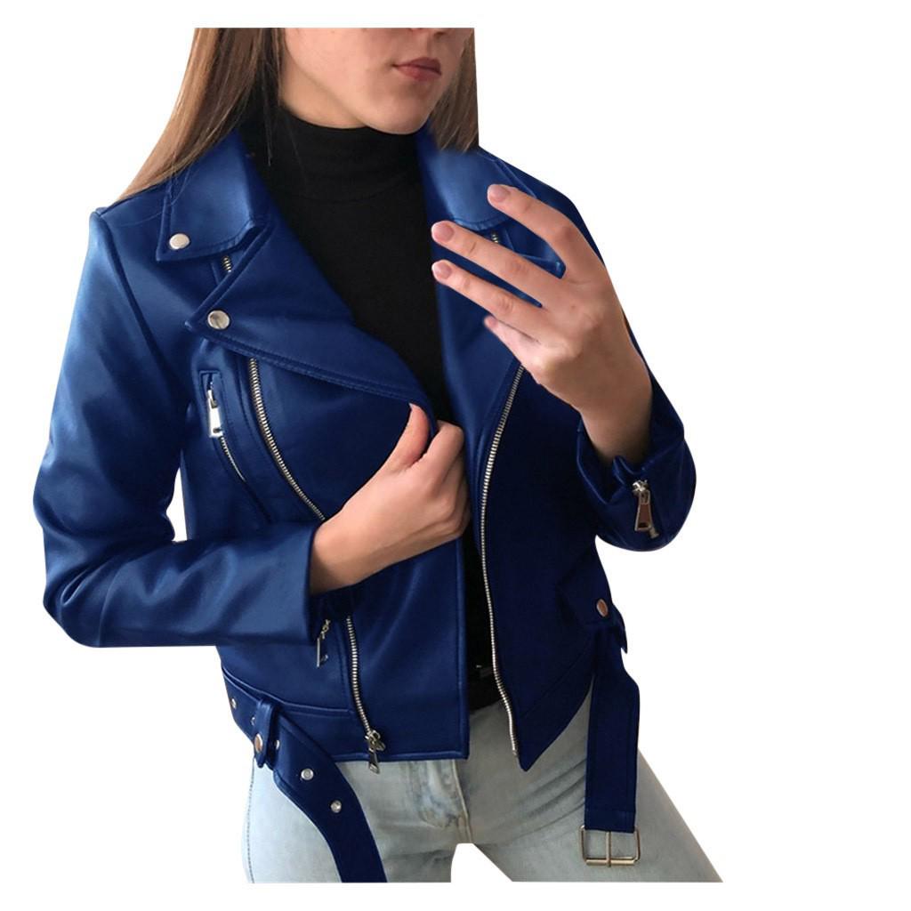 Europäische & Amerikanische Damen Motorrad Lederjacke - Frühling/Herbst, Kurzes Schlankes Design Mode Oberbekleidung 2025.