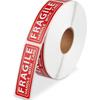 True-Ally 1 Roll Fragile Stickers - 3""X 1"" Strong Adhesive Red Fragile Labels Handle With Care Warning Stickers For Sh