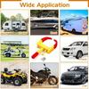 Stainless Steel Heavy Duty Tire Lock. Nine-hole Adjustable. Fits Cars, Trucks, RVs, Trailers, Bikes, Motorcycles.