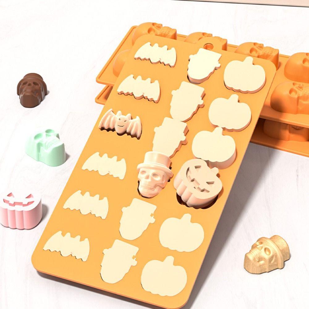 Non-Stick Mousse Cake Mold Silicone Baking Mold Halloween Chocolate Mould  Soap