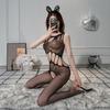 Seductive Lace Mesh Plus Size Sling Lingerie Set