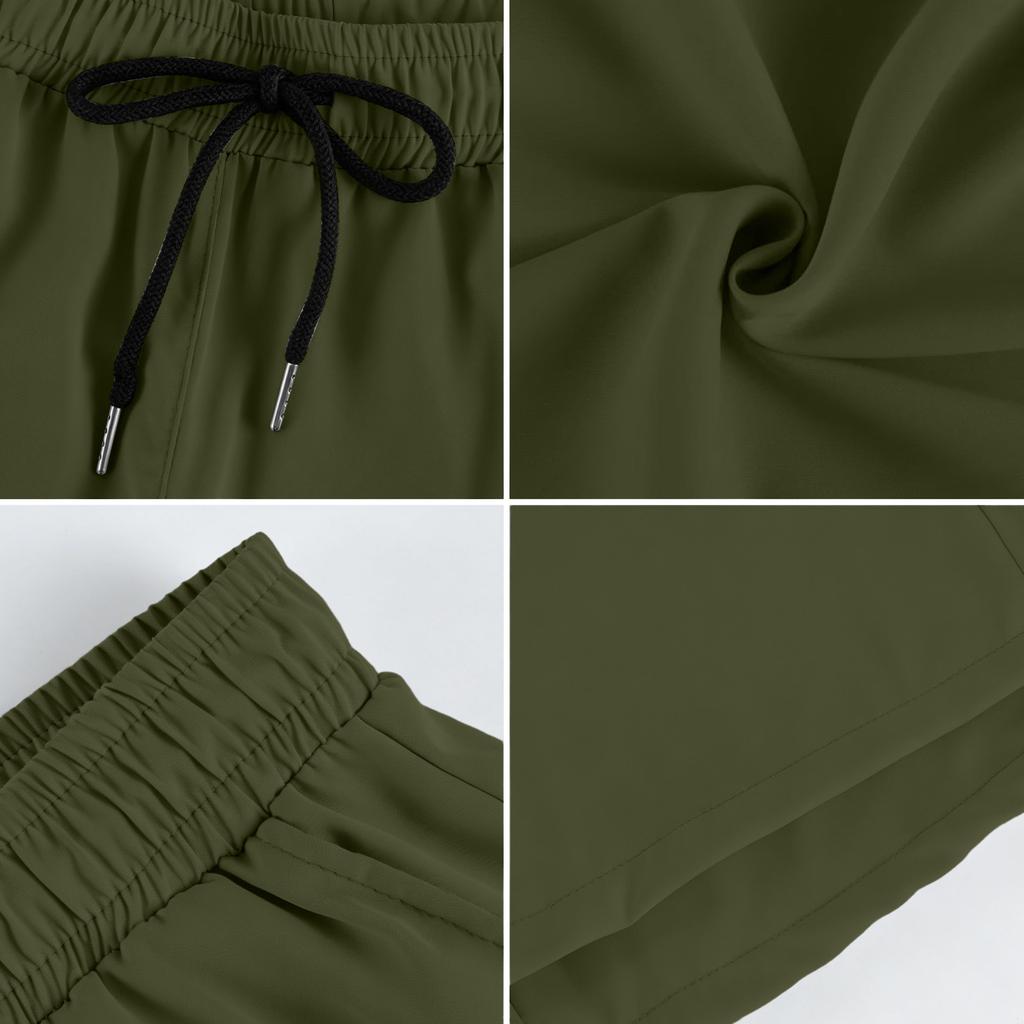 Men’s Lightweight Straight Leg Drawstring Athletic Pants Quick Dry Breathable Casual Trousers for Daily Sports and Commuting