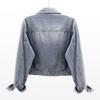 Trendy Koreaanse Patchwork Denim Jas - Korte Losse Stijl voor Dames voor Lente/Herfst
