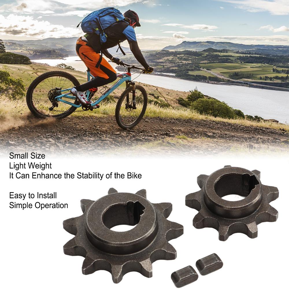 Jeu d'engrenages avant et arrière à 9 et 11 dents Acier au carbone Kit d'engrenages de vélo Kit d'engrenages Ensemble pour vélo motorisé