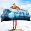 Microfiber Iceberg Beach Towel,Beach Towels Oversized, Quick Dry Sand Free Bath Towel Large, Absorbent Sup Soft Bathroom Towel