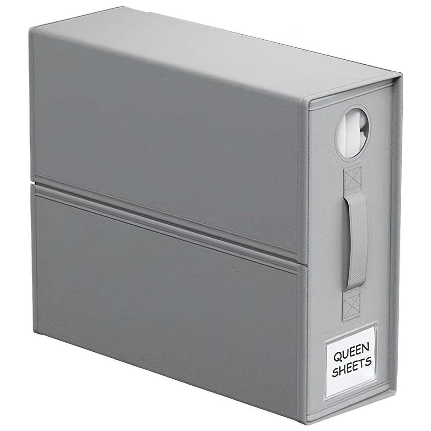 

Round Window Blanket Sheet Storage Box Foldable Bed Sheet Quilt Cover Zippered Organizer D