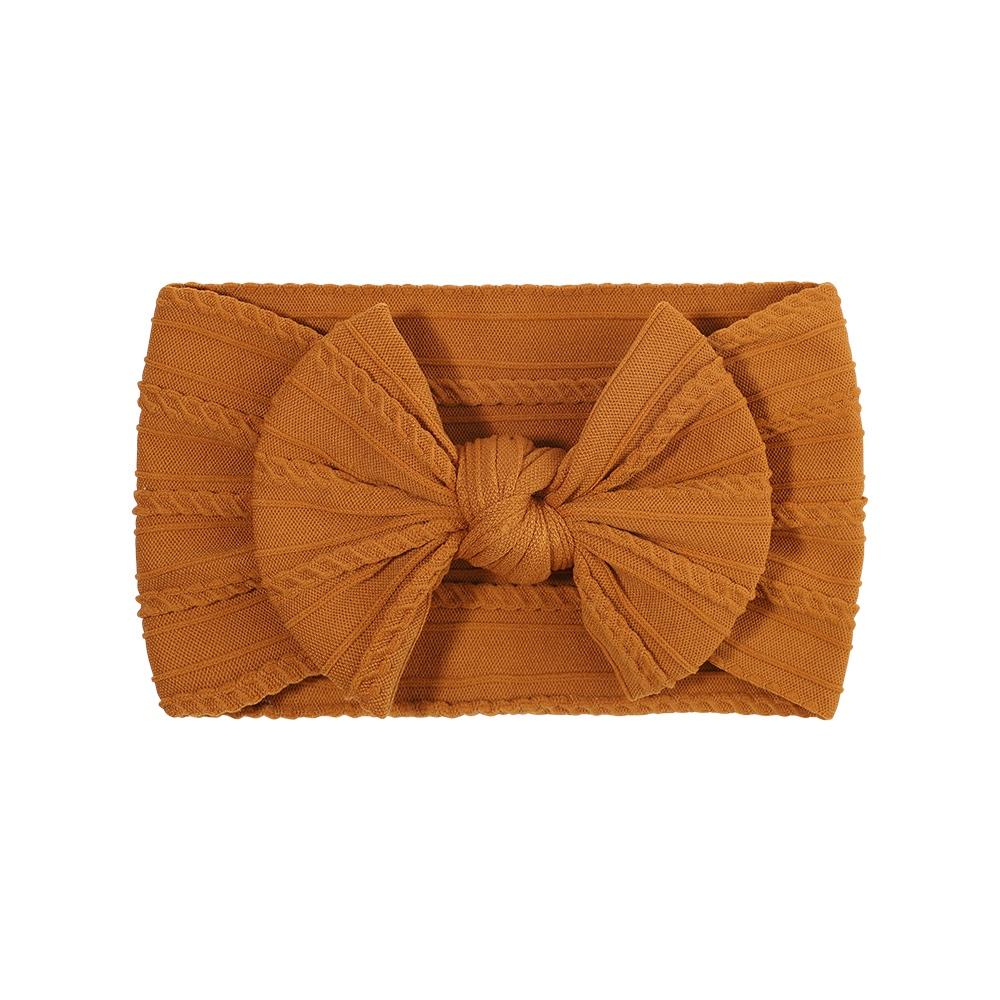 PANTONE Solid Color Bows Headband for Baby Girls Elastic Hair Band Cotton Bowknot Turban Kids Headwear Baby Hair Accessories