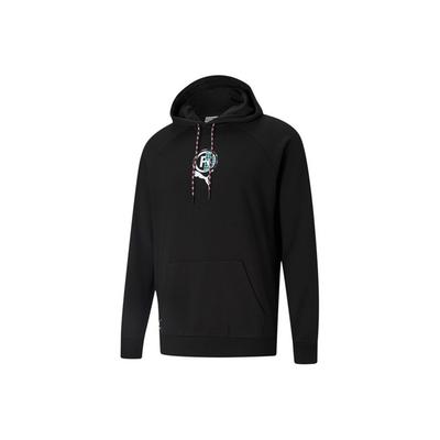 Puma Intl Graphic Print Sport Hoodie Men Tops Black 531329-01
