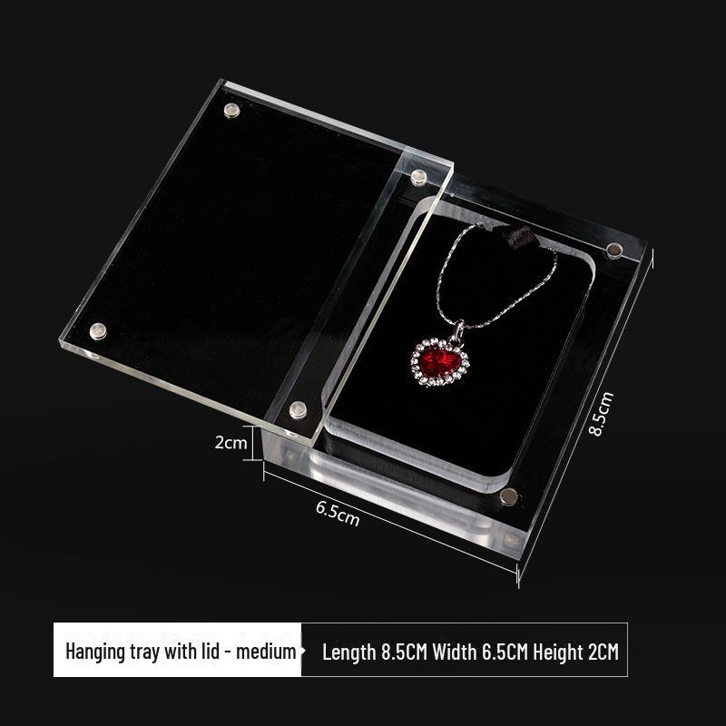 Suport de prezentare pentru bijuterii din acril transparent pentru colier și pandantiv