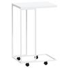 VidaXL Side Table with Wheels White 40x30x63.5cm Engineered Wood 343099
