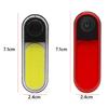 COB LED Bike Handlebar Flashlight USB Rechargeable Cycling Headlight Waterproof Safety Warning Taillight Cycling Tail Lamp