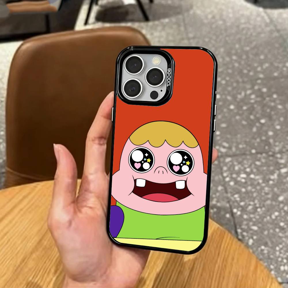 Sassy cartoon C-Clarences Phone Case For iPhone17,16,15,14,13,12,11 Plus,Pro Max Colored Silver Plated Inside Cover iPhone16promax