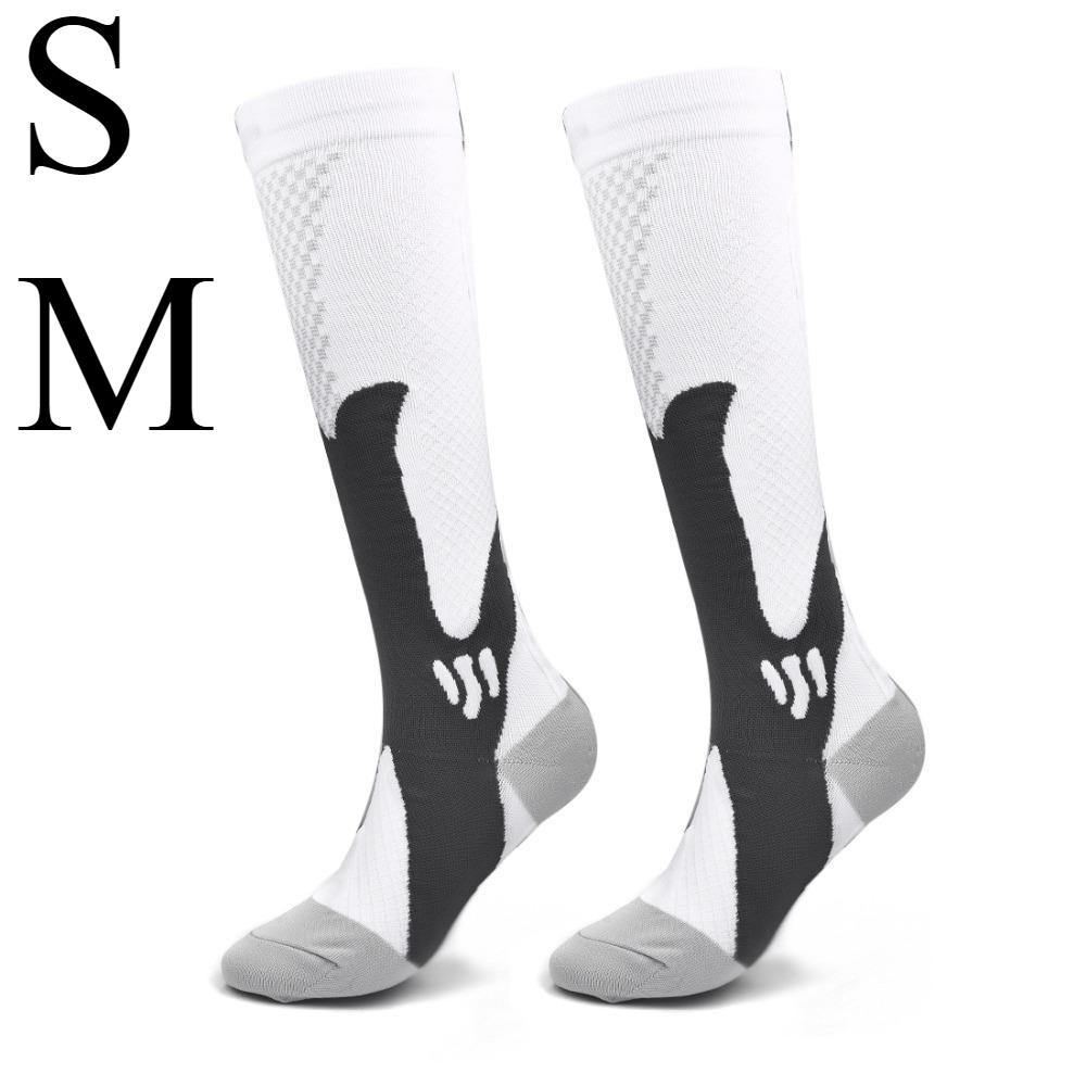 1 Double Compression Socks Running Varicose Veins Nursing Bicycle Diabetes Natural Hiking Gifts Men's Knee Socks Basketball Football Travel
