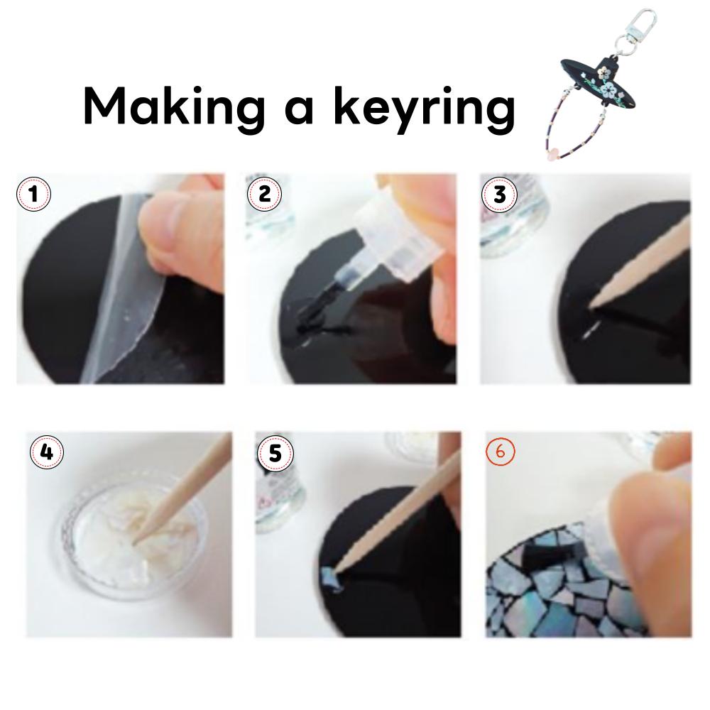 Najeon Chilgi Korean Gat Keyring DIY Kit, K-Goods, KPop Demon Hunters