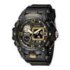 Smael 8055 Hot Sale Fashion Digital LED Quartz Analog Dual Display Watch Outdoor Sports Waterproof Alarm Clock Electronic Watch