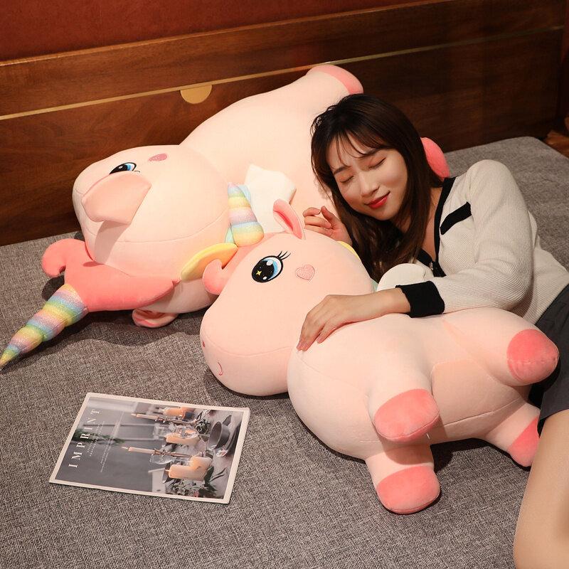 Cute Unicorn Plush Toy Standing Rainbow Unicorn Plush Pillow Home Decoration Children's Toys Birthday Gift Plush Unicorn Toy