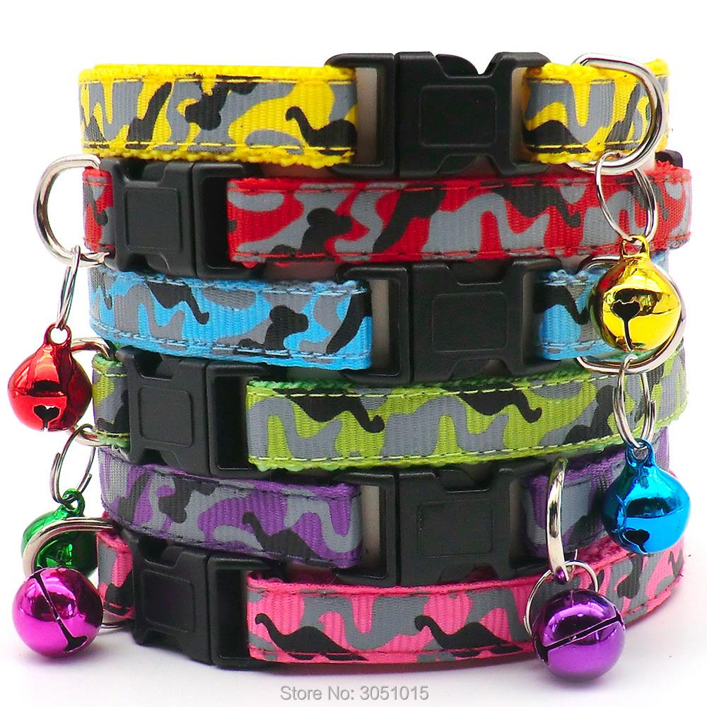 100Pcs  Colorful Dog Collar Adjustable Pet Dog Collars Necklace Durable Puppy Pug Bulldog Collars For Small Dogs