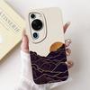 For Huawei P60 Art / P60Pro / HuaweiP60 Case Liquid Silicone Soft TPU Back Cover Phone Funda Gothic Black Night Bumper Panda Bag