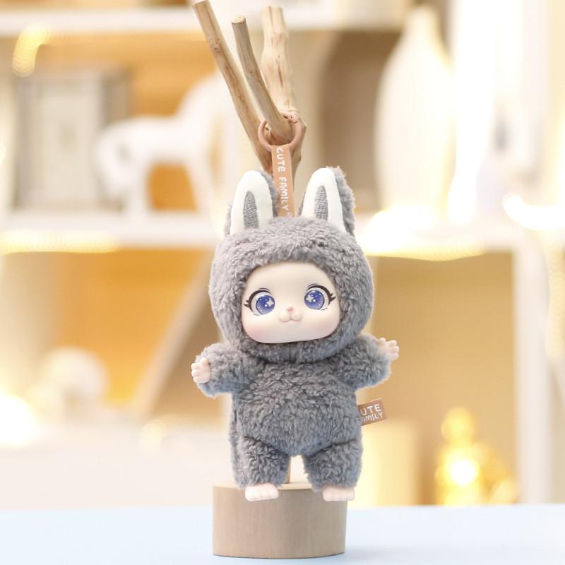 Cute Bunny Plush Keychain With Soft Silicone Material For Backpack Decor And Gift