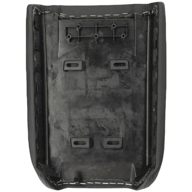 Armrest Cover Black Center Console Lid Plastic And Leather Direct Replacement Fit Single-piece Armrest Replacement