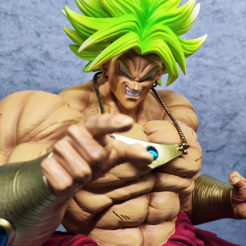 Dragon Ball JT 50cm Super Saiyan Broly Action Figures GK Assembly Model Kit Large Sculpture Desktop Ornament Anime Toy Boy Gift