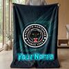 Penrith Panthers Custom Flannel Throw Blanket Print Your Name Text Soft Warm Blanket Holiday Present